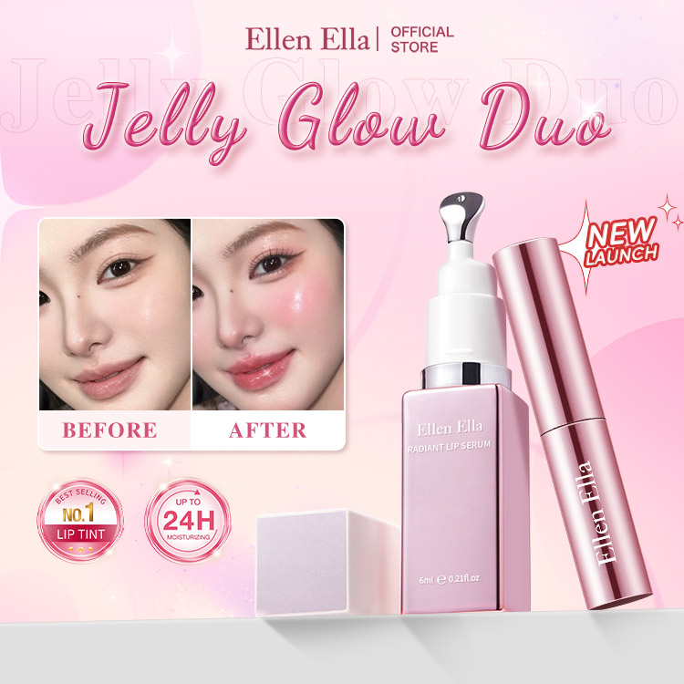 Halloween Mega Sale to save ₱1,750 buy 5 items - Ellen Ella Jelly Glow Duo - 24-Hour Lip Care - 5 Gorgeous Eyeshadow Shades to Choose From. Create Your Perfect Makeup Look.The second item is only 199.