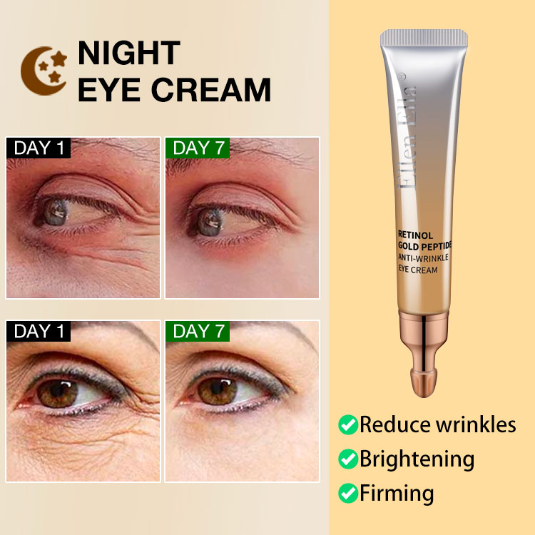 ELLEN ELLA Gold Iron & Silver Iron Eye Cream-Remove Dark Circles, Eye Bags, Wrinkles in 7 Days - Buy now get eye care massager as freebie